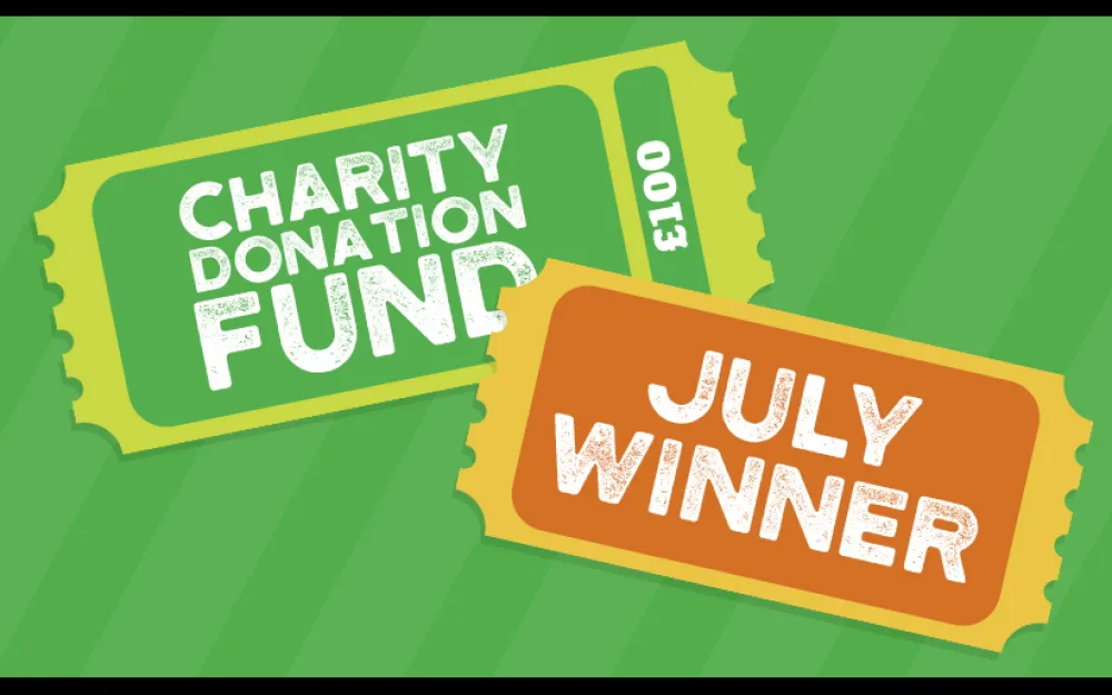 July Winner of Our Monthly Charity Donation Announced